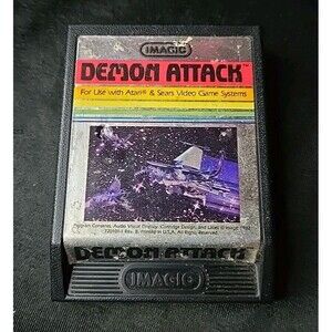 Demon Attack Imagic Game Atari 2600 System & Sears Video Arcade  Untested